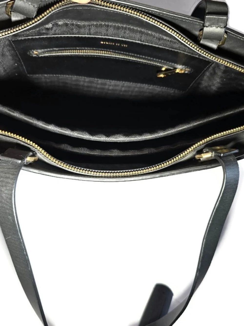 Louise Et Cie Laptop Bag Womens Large Black Leather Tote Zip Work Shoulder